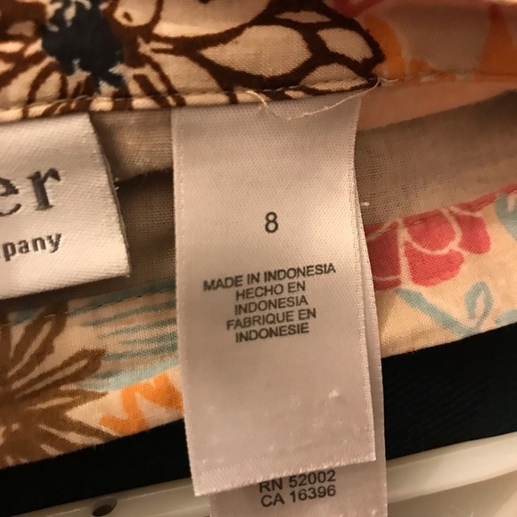 Villager By Liz Claiborne Floral Skirt Size 8 - Picture 3 of 7